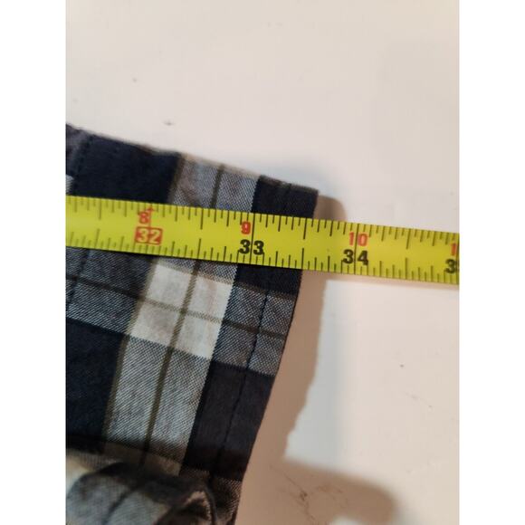 Carhartt Shirt Mens Large Gray Black Plaid Long Sleeve Loose Fit Button Down - Picture 8 of 9